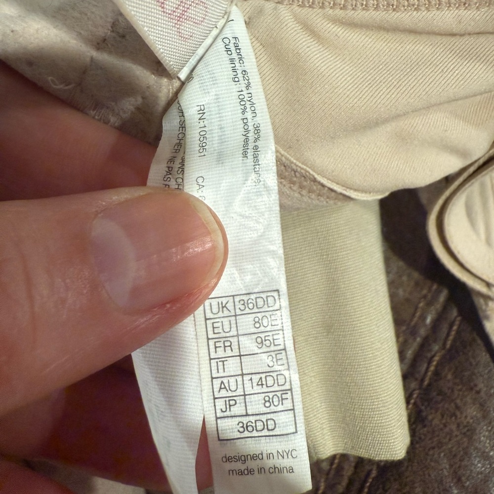 Skarlett Blue Prestige Wireless Push Up Bra size 36DD in cashmere - Picture 9 of 12